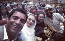 سلفی دو زوج هنری سینمای ایران در جشن حافظ