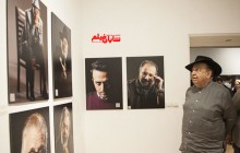 تصاویری از چهره‌های نمایش ایران روی دیوار